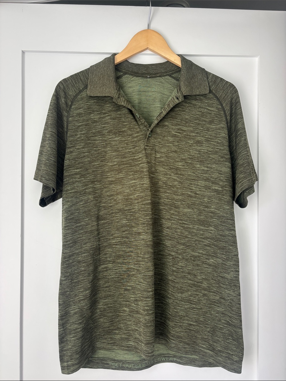 lululemon athletica Men's Heather Olive Polo